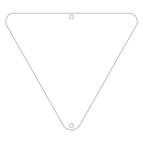 標識 道路標識 上下穴タイプ 無反射 道路80-A 白無地 （ 安全標識 表示 表示シート 構内 ）