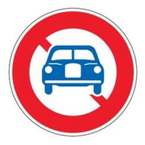 日本製 標識 道路標識 平リブタイプ 反射 自動車通行止め 道路304 Al 安全標識 表示 表示シート 構内 平リブ標識 Www Belisle Net