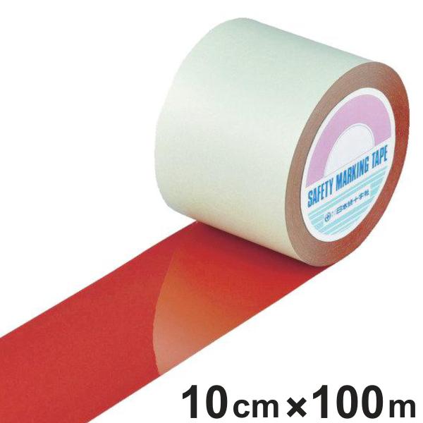 ガードテープ 赤 100mm幅 100m GT−101R テープ 日本製 （ フロアテープ 屋内 安...