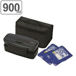 お弁当箱 2段 保冷バッグ付 タイトランチ 90...の商品画像