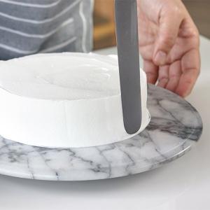 回転台 ケーキ 30cm 大理石 ケーキスタンド スイーツコンビニ倶楽部