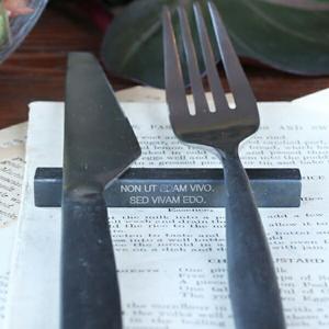 ナイフレスト カトラリーレスト スクエア 食器 ステンレス製