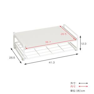 トースターラック 幅41cm キッチンカウンタ...の詳細画像1