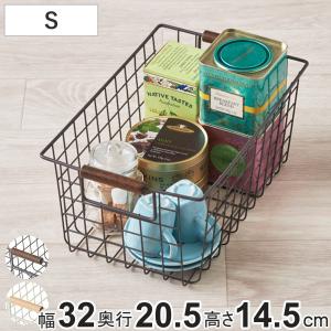 ワイヤーバスケット S 木柄 バスケット かご ...の商品画像