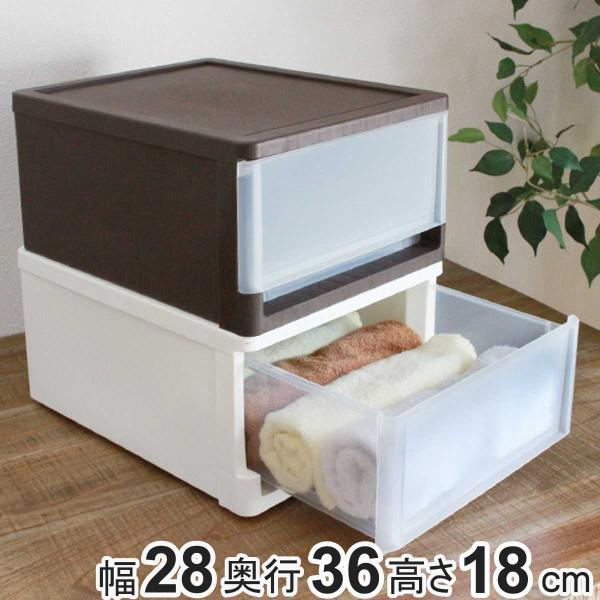 収納ボックス ストラ クローゼット 棚上 幅28×奥行36×高さ18cm （ 収納ケース 引き出し ...
