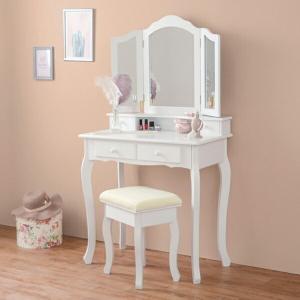 JK-PLAN（ジェイケイ・プラン） ドレッサー 幅60cm スツール付き 三面