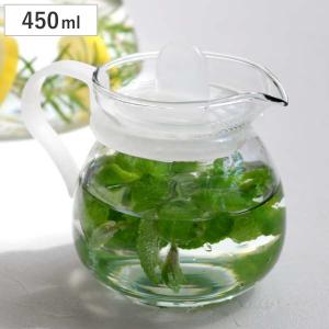 ティーポット 450ml ホワイト 1人用 ガラス製 急須