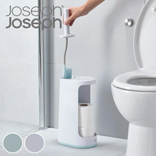 JosephJoseph トイレブラシ フレキシブルヘッド トイレットペーパーホルダー 70536 ...