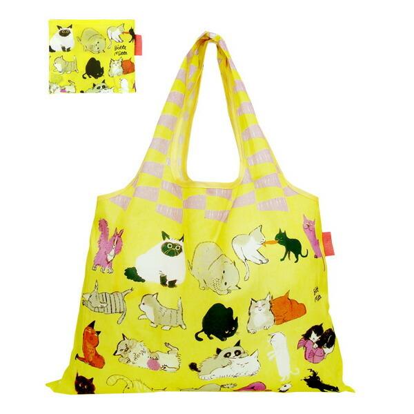 エコバッグ 2way Shopping Bag 猫まみれ デザイナーズ （ ショッピングバッグ 買い...