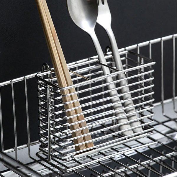 水切りポケット カトラリースタンド ステンレス製 ワイヤー アットアクア （ カトラリーポケット カ...