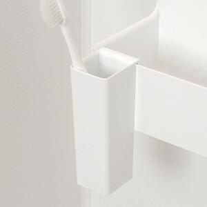 磁着SQ OPスリムポケット 歯ブラシホルダー ポケット オプション パーツ （ バス収納 歯ブラシ ハミガキ ホルダー 磁着SQ専用 バストレイ ）