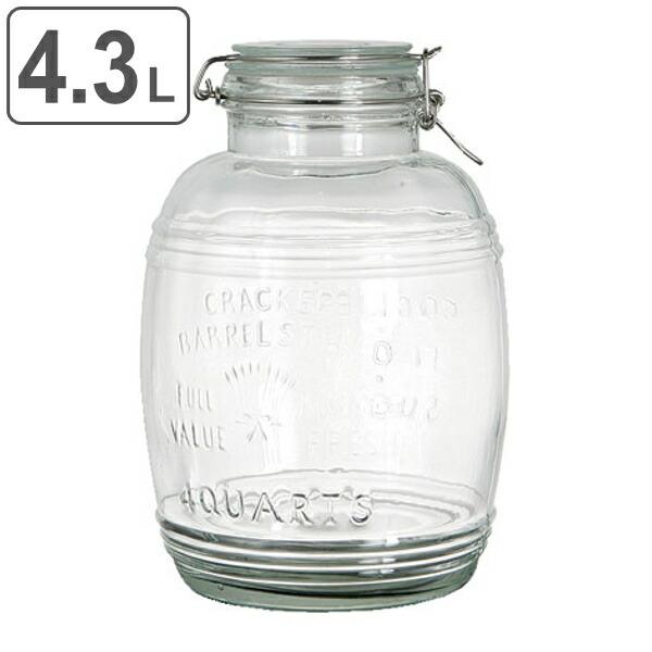 保存容器 ガラス製 エアータイトジャー 4.3L ダルトン DULTON （ ガラスジャー ガラス瓶...