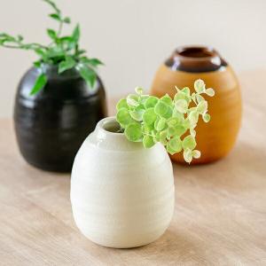 フラワーベース 陶器 Deep Breath Flower Vase （ 信楽焼 一輪挿し 花瓶 インテリア オブジェ ）｜livingut