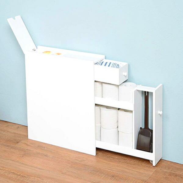 トイレ収納 スライド式トイレラック スリム トイレラック 隙間収納 トイレ収納棚 （ トイレ 収納 ...