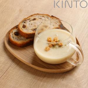 キントー プレート＆カップ カフェスイーツセット FIKA フィーカ 木製 耐熱ガラス （ KINTO ガラスカップ 木製プレート カフェプレート ）