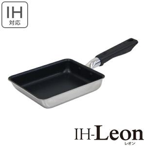 玉子焼き器 14×19cm IH対応 IHレオン フッ素加工 テフロン 軽量 フライパン 卵焼き （ ガス火対応 卵焼き器 エッグパン 日本製 ）｜livingut