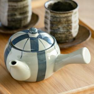 土瓶急須 990ml 6号 三色十草 茶こし付き 急須 陶器製 （ 食洗機対応