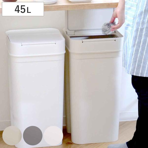 特典付き ゴミ箱 45Ｌ シールズ （ ごみ箱 45リットル 幅31.5 ニオイ 防止 分別 プッシ...