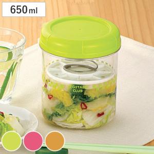 TONBO（新輝合成） 漬物容器 800ml 丸型 即席つけもの器 マミー 重石