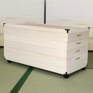 桐 衣装ケース 4段 深型2段 日本製 キャスター付 幅95cm ( 桐 桐 衣装ケース 4段 深型2段 日本製 キャスター付 幅95cm ( 桐