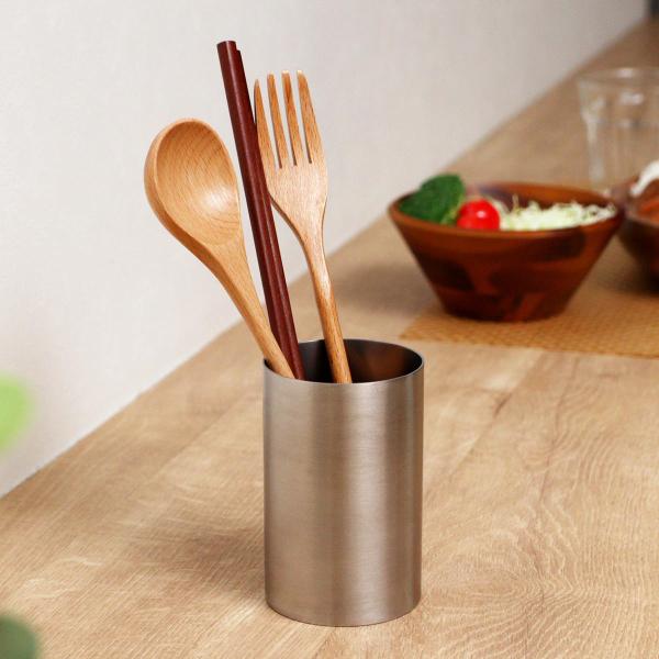 カトラリースタンド 18-8 ステンレス製 サスティナ （ 箸立て はし立て カトラリー スタンド ...