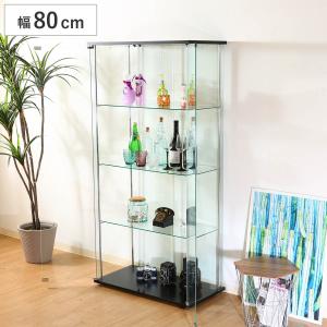 不二貿易（Fuji Boeki） ディスプレイラック 幅80cm 5段 背面ミラー 脚