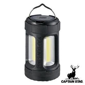 アウトドア LED ランタン 4段階 雷神 COBランタン ミニ キャプテンスタッグ CAPTAIN STAG （ ライト LEDランタン 電池式 光量調整4段階 小型 ）