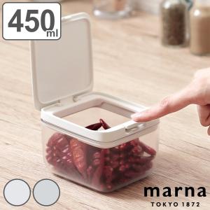 マーナ 保存容器 450ml ショート パッキン付き （ MARNA キャニスター 調味料入れ プラスチック キッチン ）