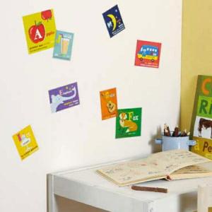 ウォールステッカー アルファベット SS スタンプ 動物 子供部屋 壁 シール （ 壁シール ステッカー 壁用 ）