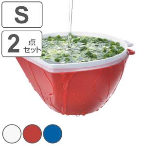 ザル＆ボウル2点セット S チリトリザルボウル 電子レンジ対応 食洗機対応 日本製 （ ボール 耐熱 プラスチック キッチンボウル ざる付き ）｜livingut