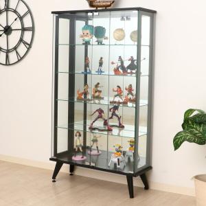 不二貿易（Fuji Boeki） ディスプレイラック 幅80cm 5段 背面ミラー 脚