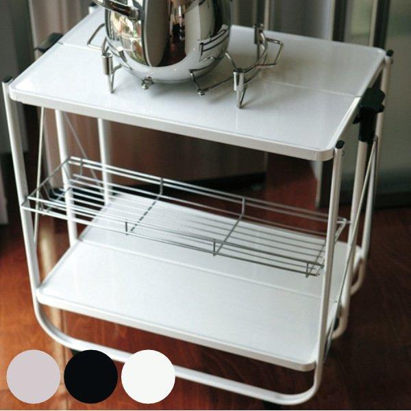 キッチンワゴン 折りたたみ キャスター付き DULTON ダルトン フォールディング トローリー （...