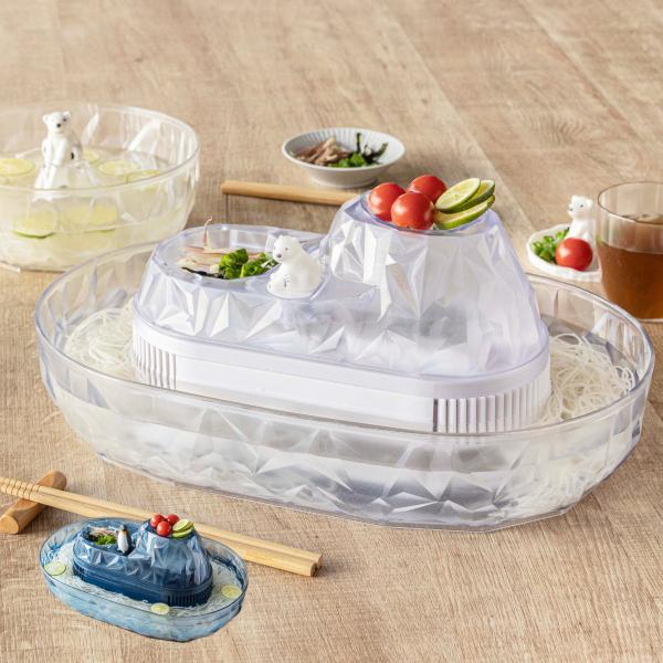 そうめん流し器 M 2〜3人用 流氷 流しそうめん 電池式 流しそうめん機 プラスチック製 （ そう...