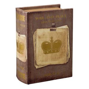 アンティーク調ブックボックス（本型収納箱）大小2個セット 洋書風