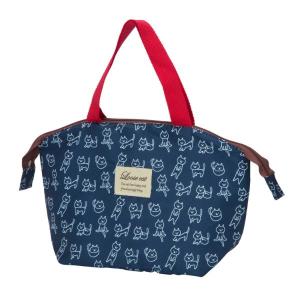 お弁当袋 おかおきんちゃく ネコ 保冷ランチ巾着 （ ランチ巾着 保冷