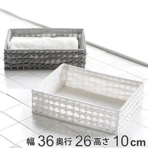 パール金属 収納ボックス フェイクレザー CUBEケース M 小物収納 （ 幅