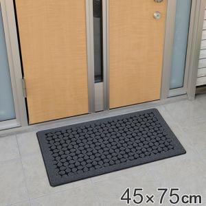 玄関マット 45x75cm 厚さ8mm 屋外用 網代柄 （ 45×75cm 屋外 玄関