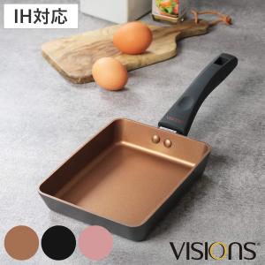 玉子焼き器 13cm×18cm IH対応 VISIONS GOLD Coating 卵焼き フライパン （ ガス火対応 オール熱源対応 卵焼き器 玉子焼きフライパン 金属ヘラOK ふっ素加工 ）｜リビングート ヤフー店