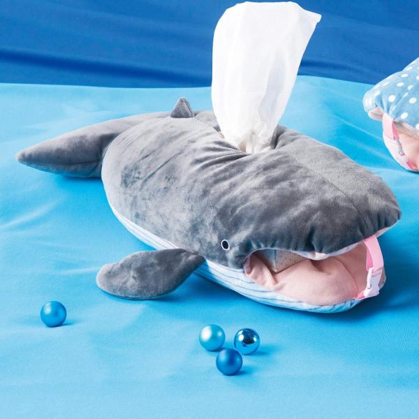 ティッシュケース クジラ ２way （ ティッシュカバー ティッシュボックス ぬいぐるみ 吊り下げ ...