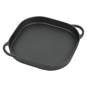 パール金属 グリルプレート24×24cm ウェーブ スプラウト 鉄鋳物製