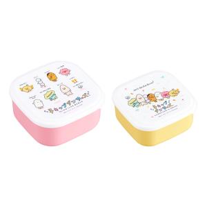 弁当箱 2個セット 抗菌 チキップダンサーズ （ ちきっぷだんさーず レンジ対応 シール容器 お弁当箱 ランチボックス デザートケース 子供 ）｜livingut