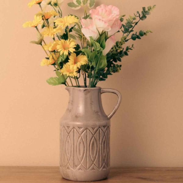 花瓶 セラミックベース 高さ23.5cm （ フラワーベース 花びん 花器 セラミック ）