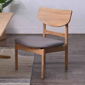 ダイニングチェア ロータイプ チーク無垢材 CALM 座面高37cm （ 食卓