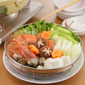 下村企販 燕三条製 ステンレス 盛り付け浅ザル 25cm 外径 25cm 高さ