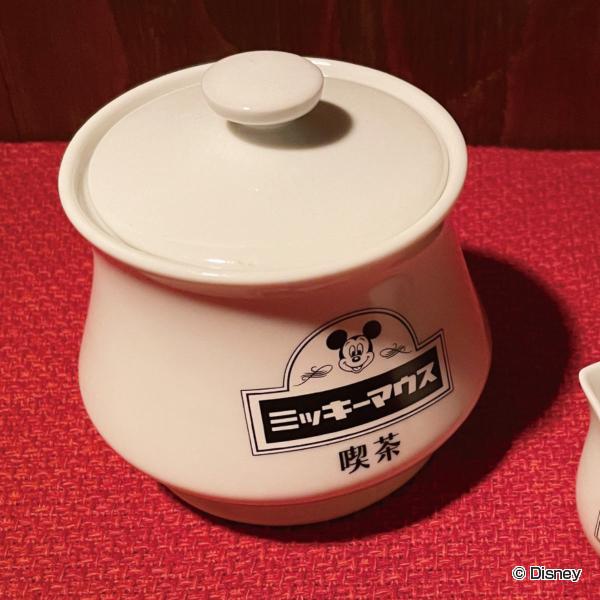 シュガーポット 340ml ミッキーマウス 喫茶 磁器 （ 砂糖入れ キッチン小物 カフェ雑貨 キャ...