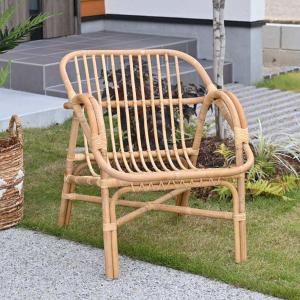 東谷 籐 ロッキングチェア アイアン脚 幅47cm （ ラタン製 チェア 椅子