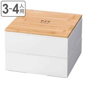 HAKOYA 重箱 弁当箱 2段 4000ml 4人 5人 22.5cm角 二段重 百華 （ お重