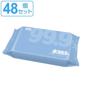 おしり拭き ふんわりおしりふき 水99.9％ 80枚入り 48個セット （ おしりふき お尻ふき お尻拭き 純水 99.9％ 日本製 赤ちゃん ベビー レック LEC ）｜livingut