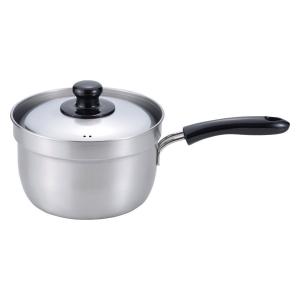 柳宗理 片手鍋 22cm IH対応 蓋付き ツヤ消しタイプ ステンレスアルミ三