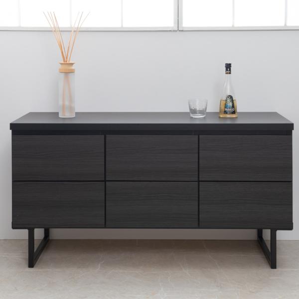 キャビネット 幅106cm スクエアキャビネット 引出し ロータイプ 日本製 完成品 （ 収納棚 リ...